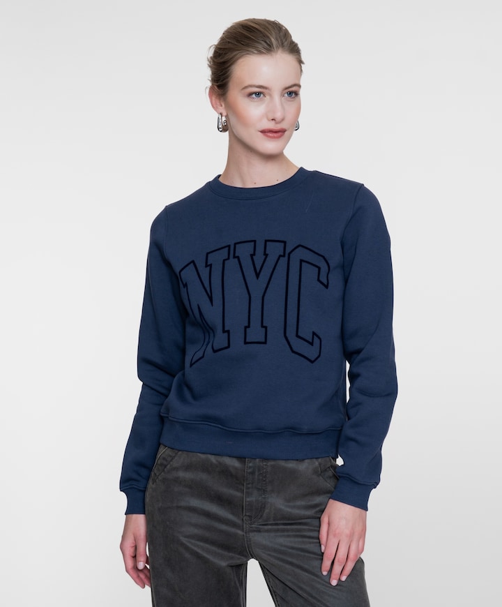 Dames sweater blauw