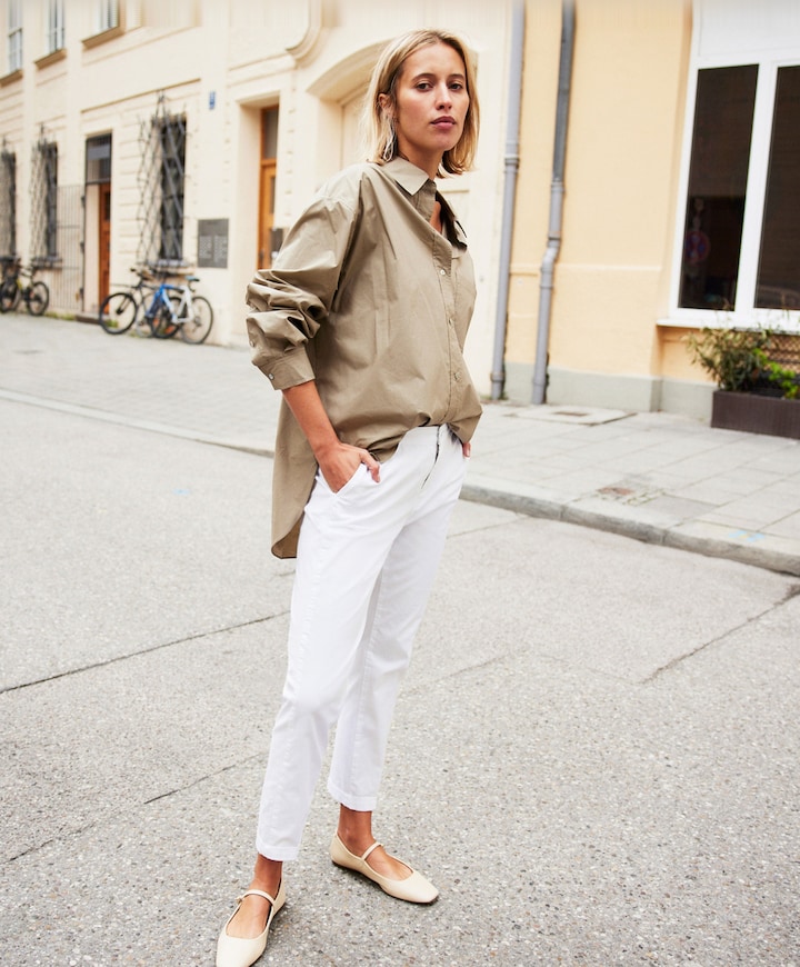CHINO dames broek wit