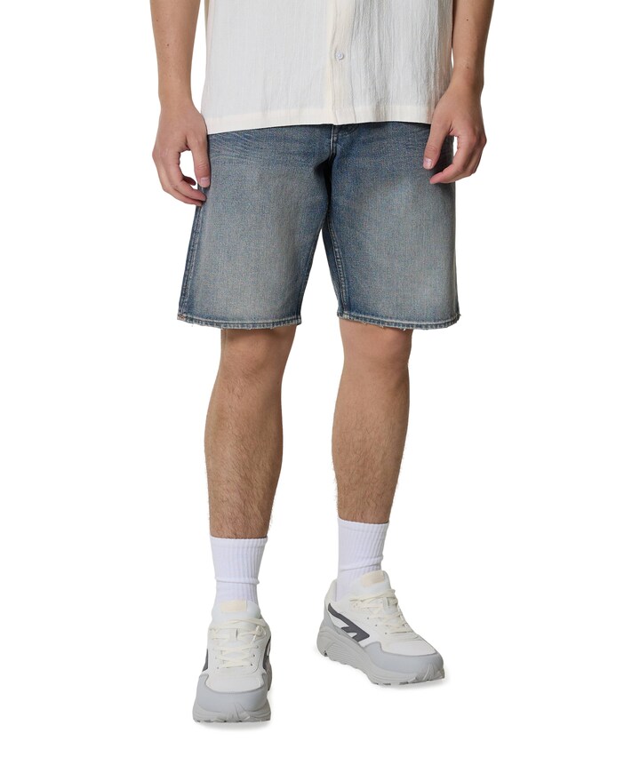 Crated blue heren korte broek blauw