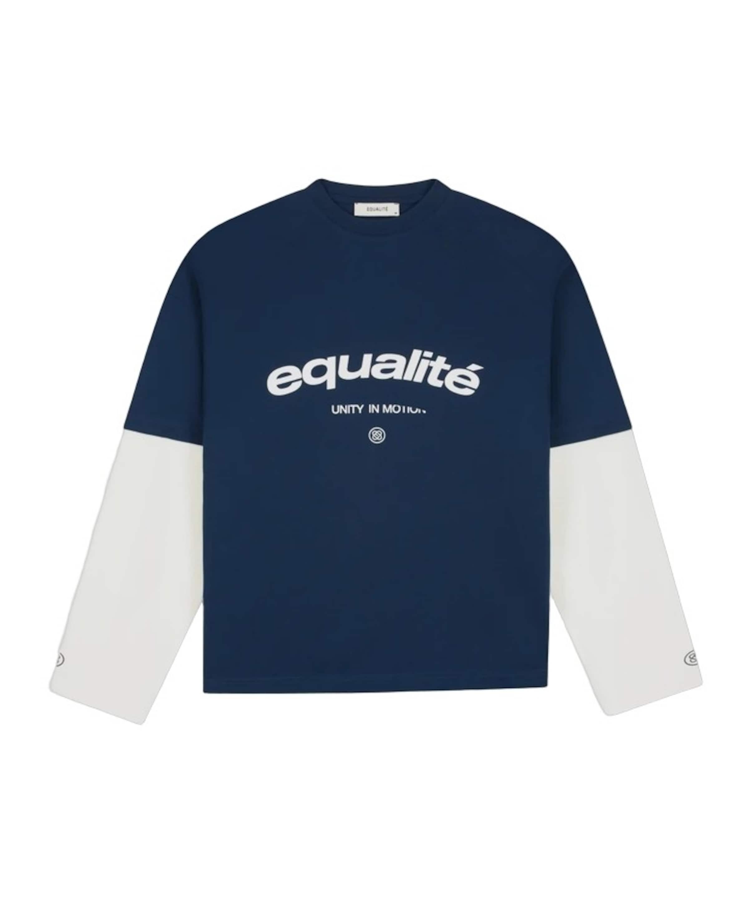 Uniseks longsleeve blauw