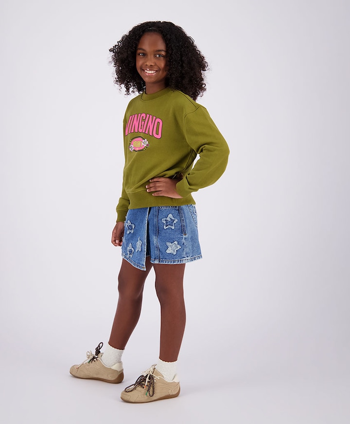 Meisjes broekrok blauw