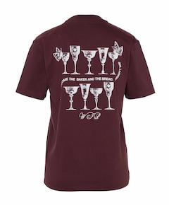 Dames T-shirt bordeaux