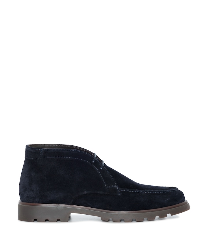 heren veterboots blauw