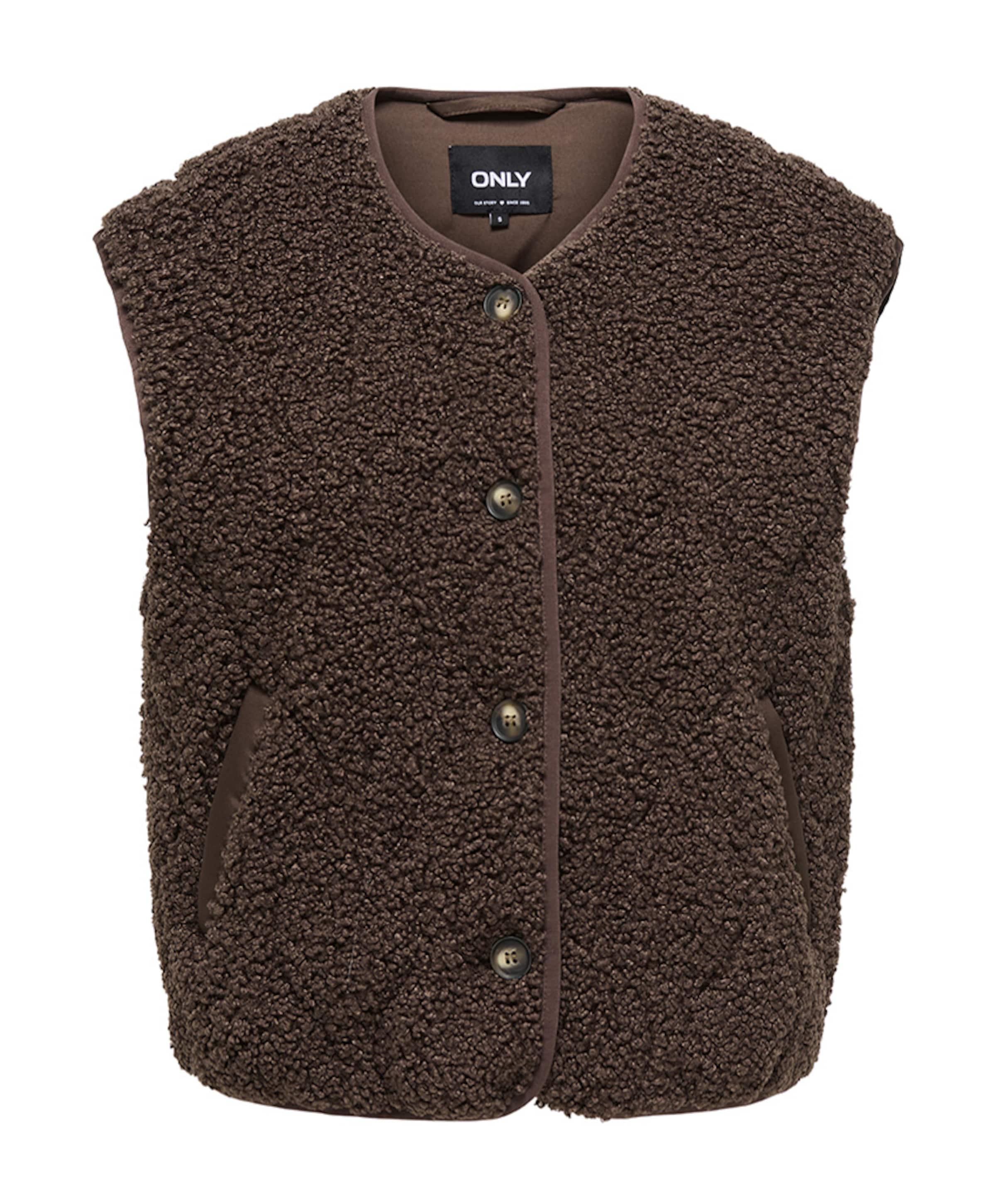 Dames gilet bruin