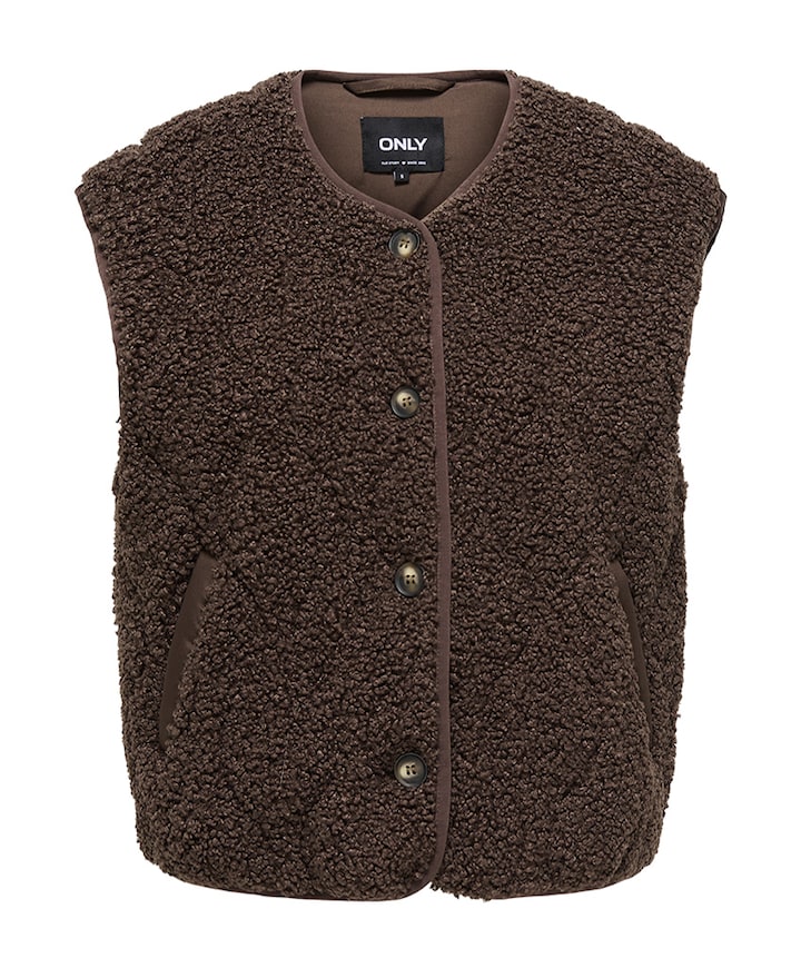 Dames gilet bruin