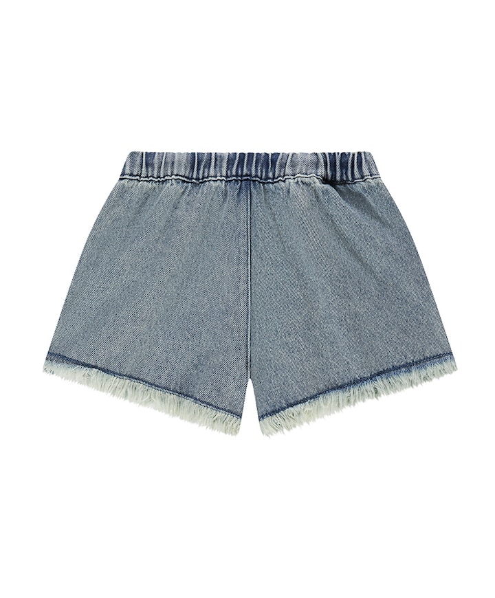 Meisjes korte broek blauw