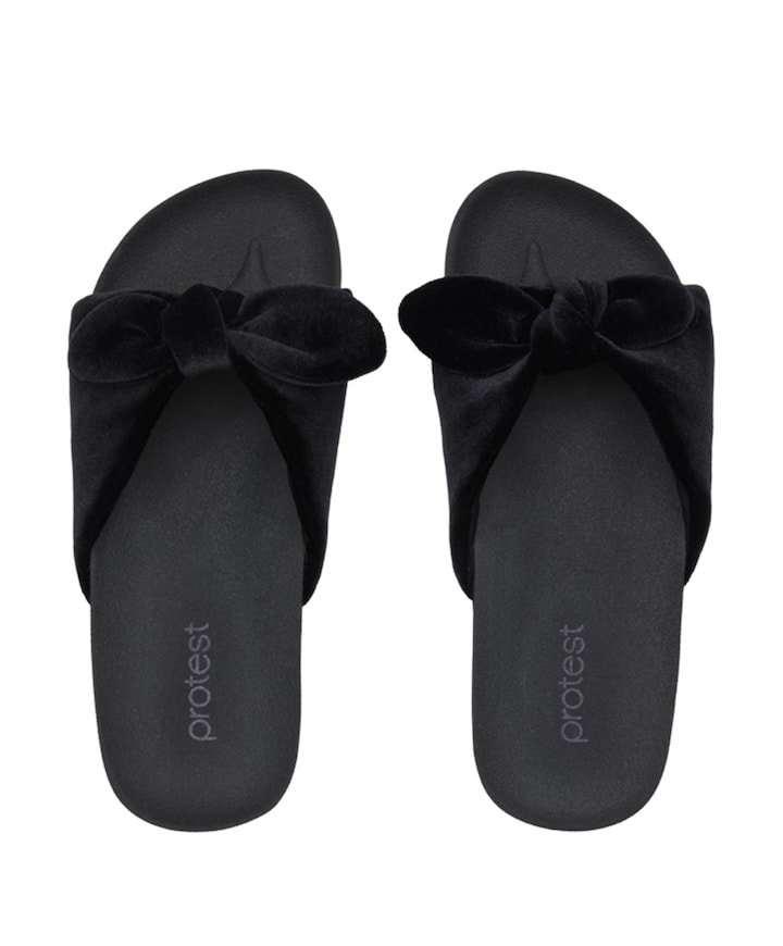 PRTJOLIEN slaps badslipper zwart