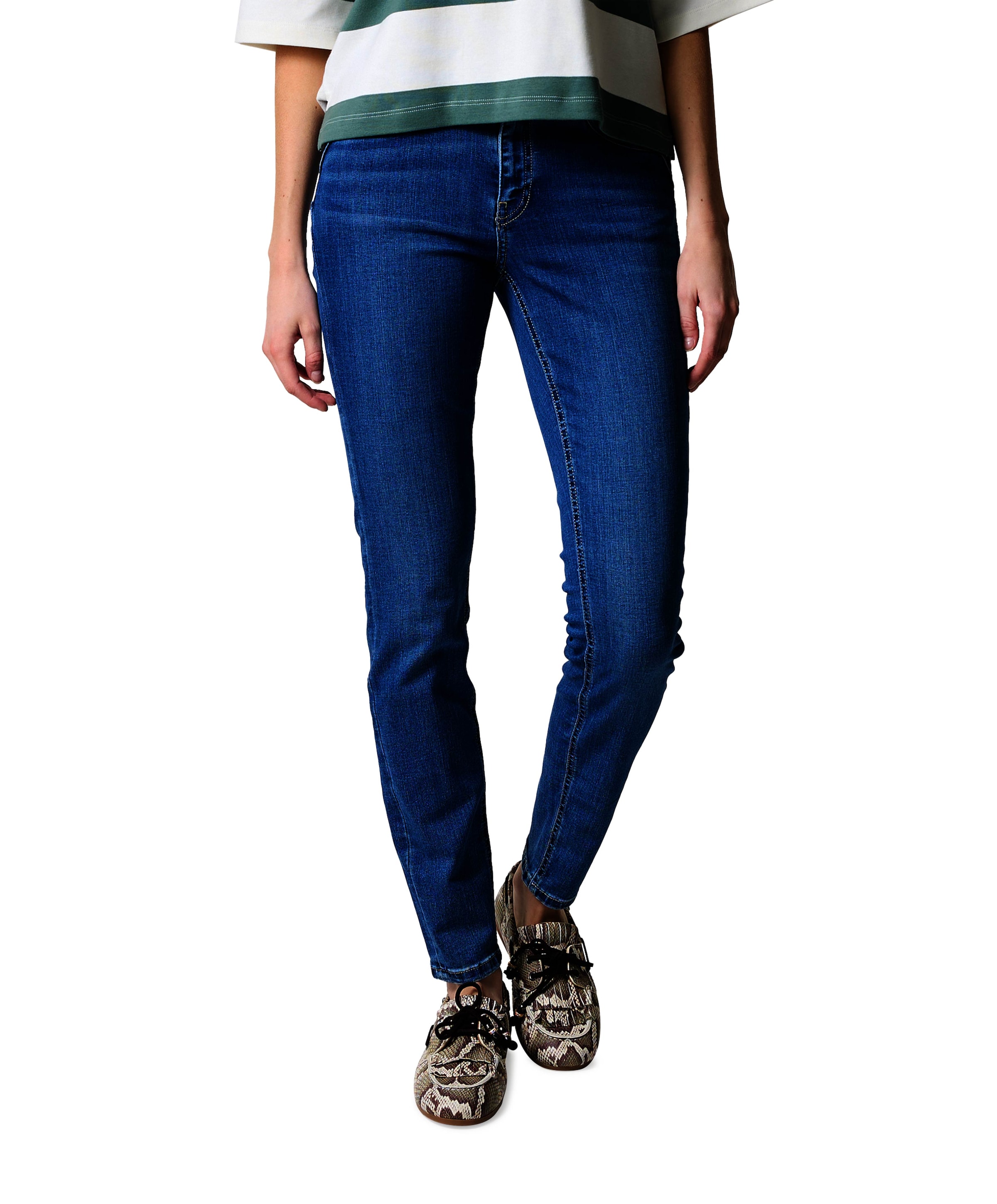 ECO-AWARE dames jeans blauw