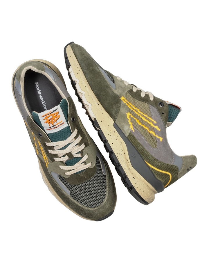heren sneakers groen