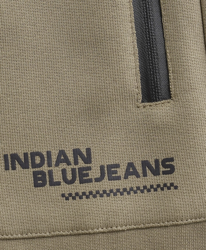 Jogpant Zip jongens broek beige