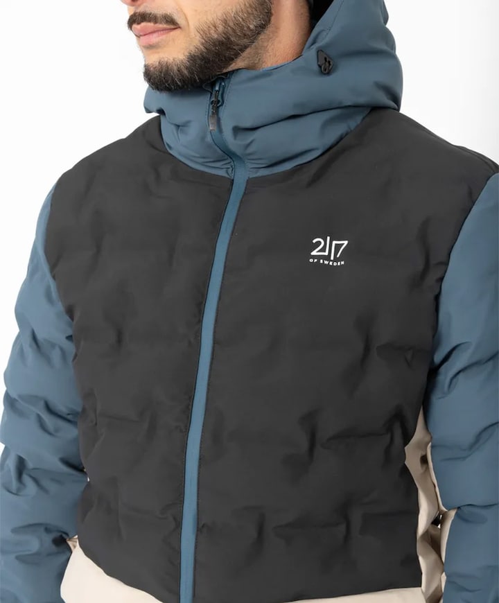 Heren ski-jas blauw