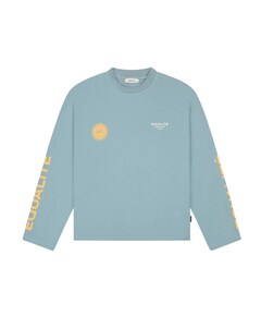Uniseks longsleeve blauw
