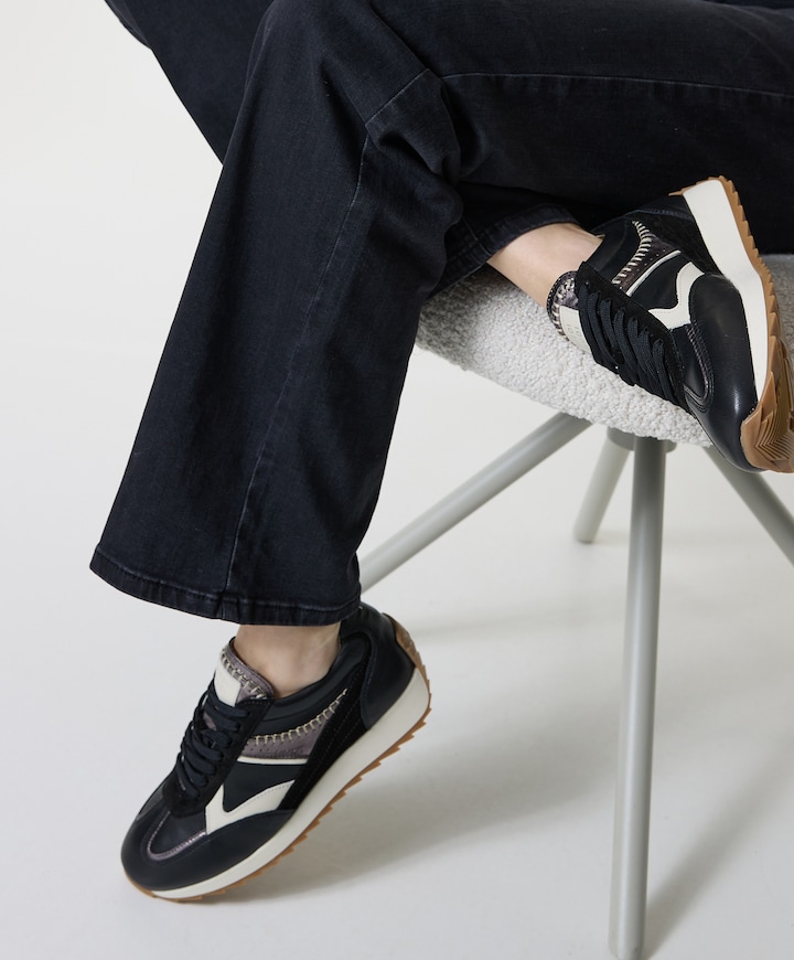 Harlem dames sneakers zwart