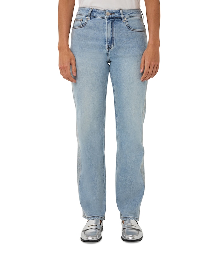 Embroidery dames jeans blauw