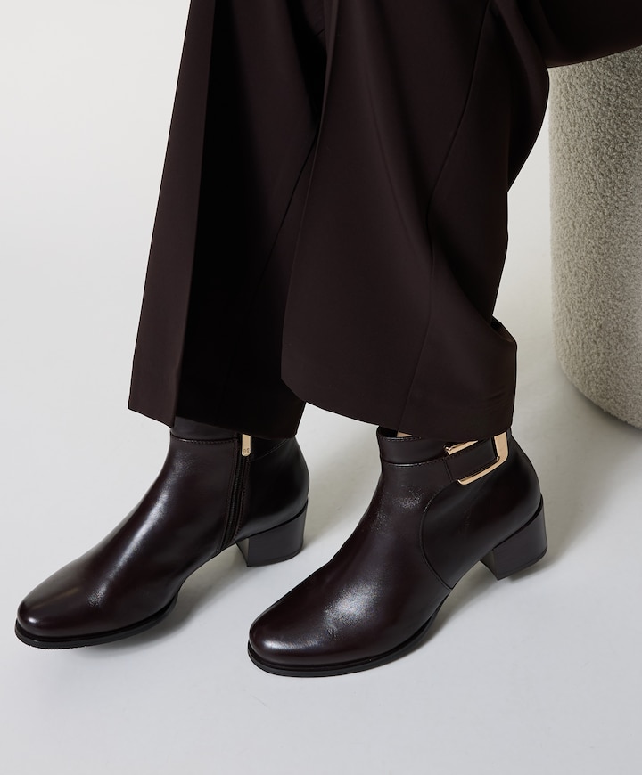 dames enkellaarzen bruin