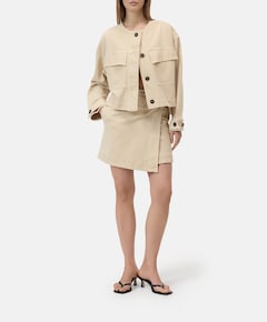 Dames spijkerjas  beige