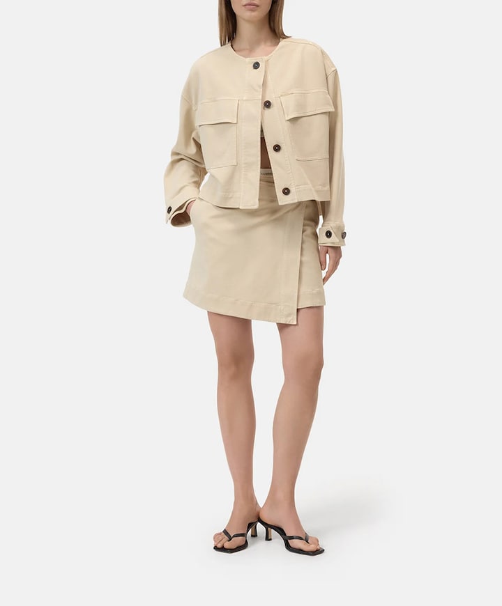 Dames spijkerjas  beige