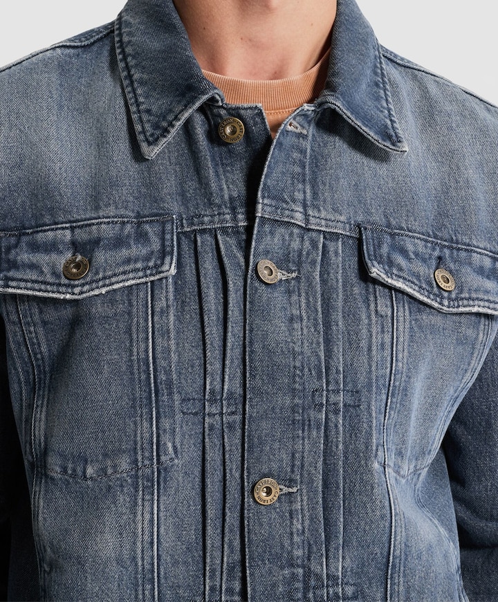 Heren spijkerjas blauw