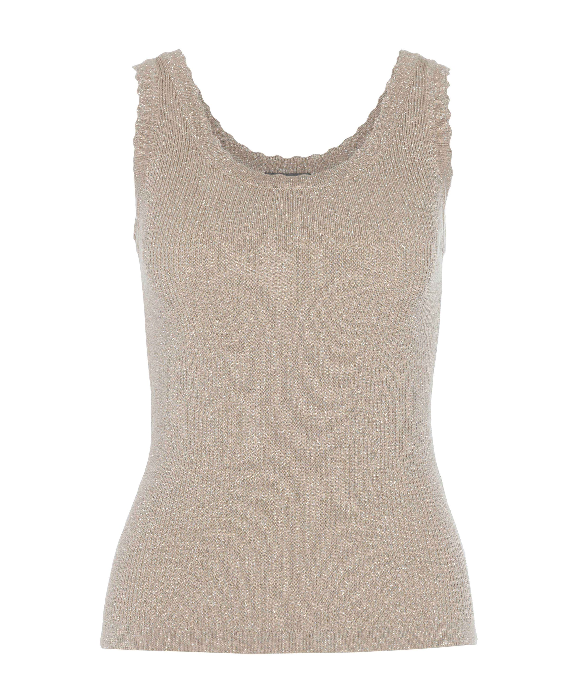 Dames top beige