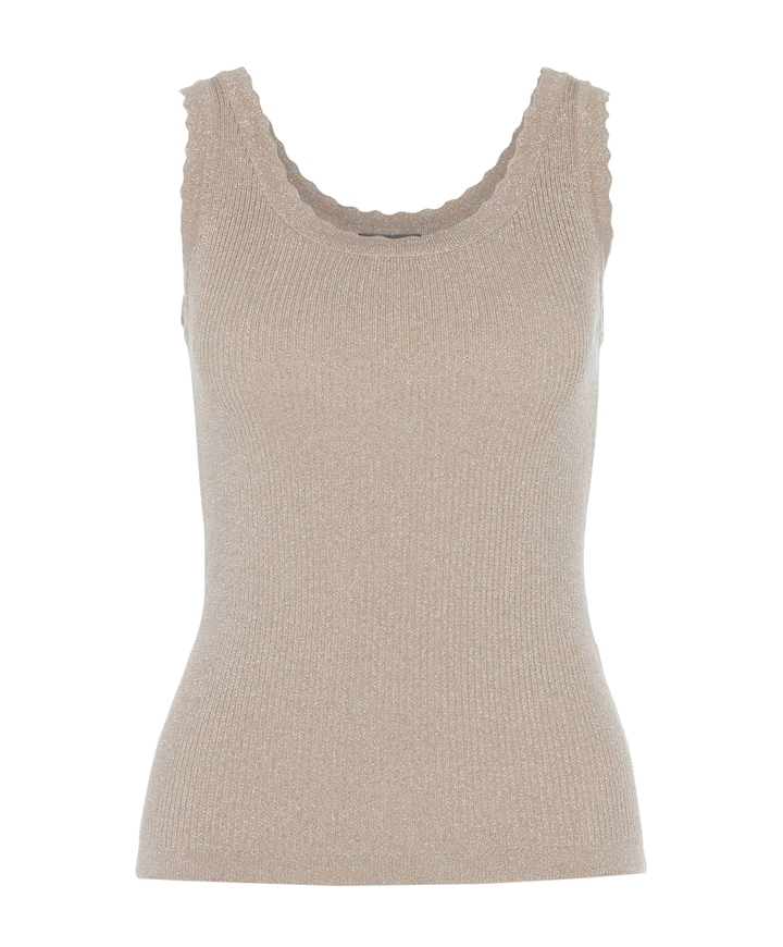 Dames top beige