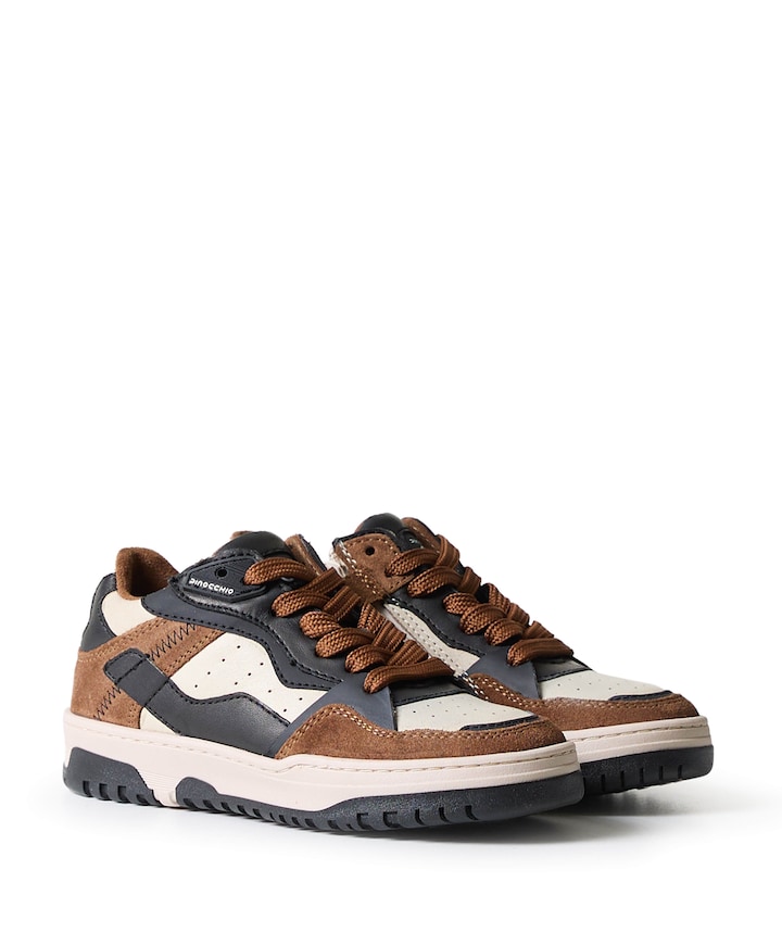 jongens sneakers bruin