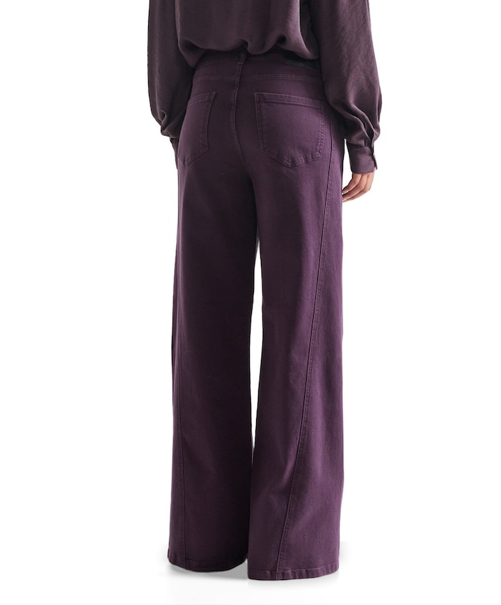 JONE hd 457 wide leg dames jeans paars