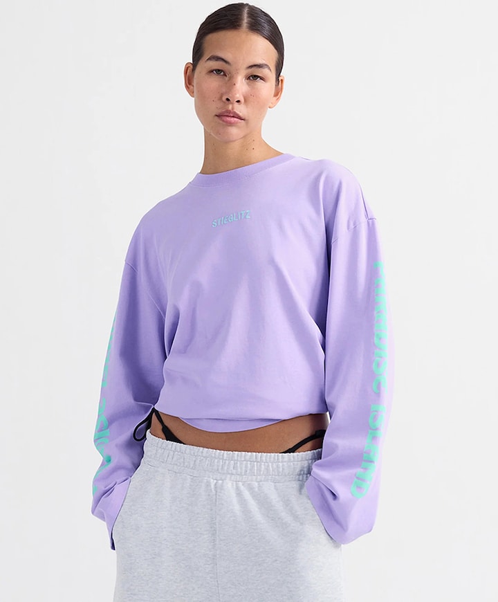 Dames longsleeve paars