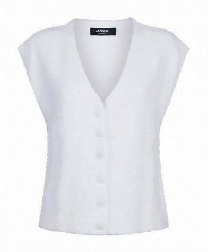 Dames gilet wit