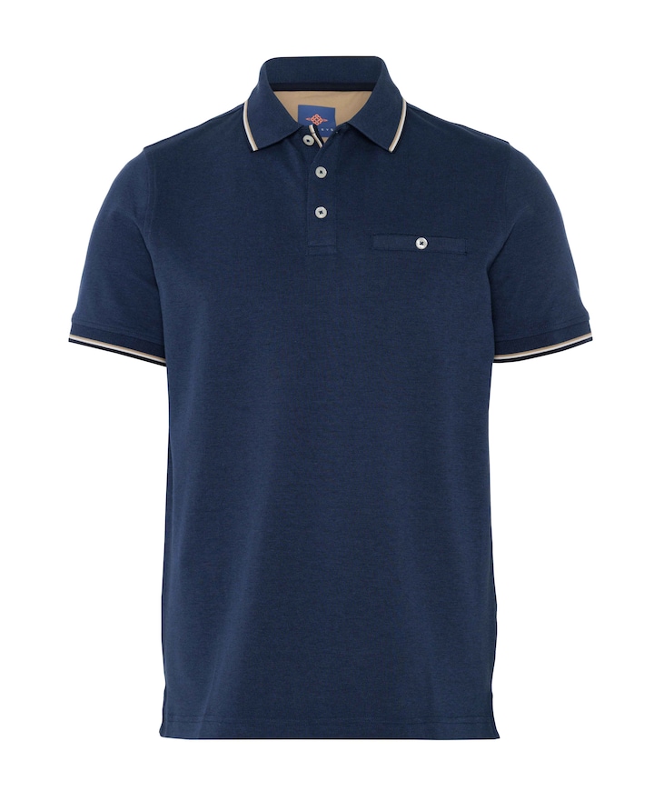 Heren polo blauw