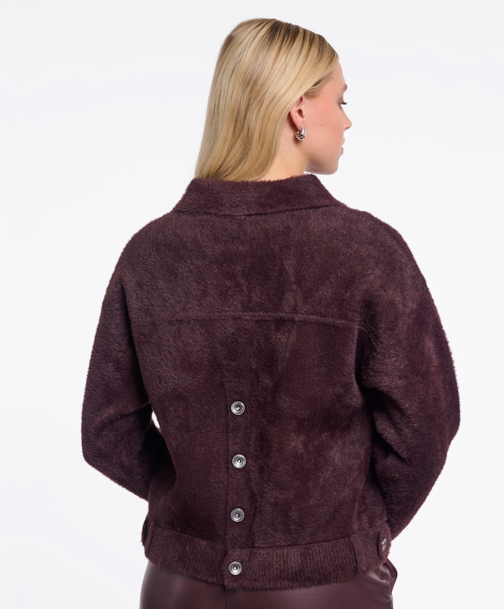 Dames vest bordeaux