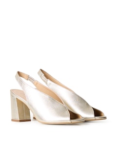 Rosette dames sandalets goud