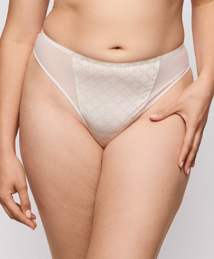 Dames string ecru
