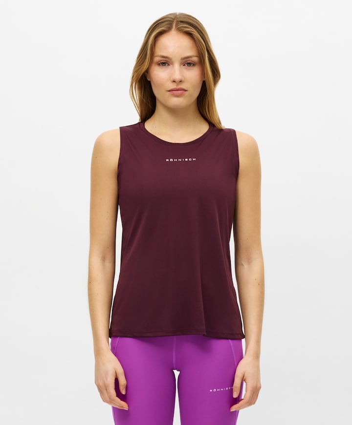 Dames singlet bordeaux
