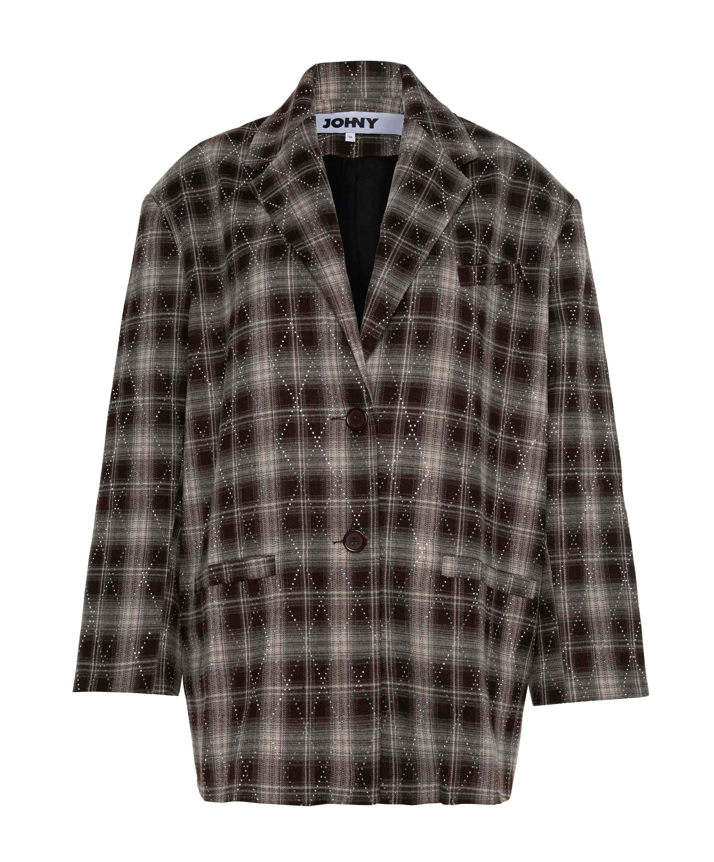Dames blazer bruin