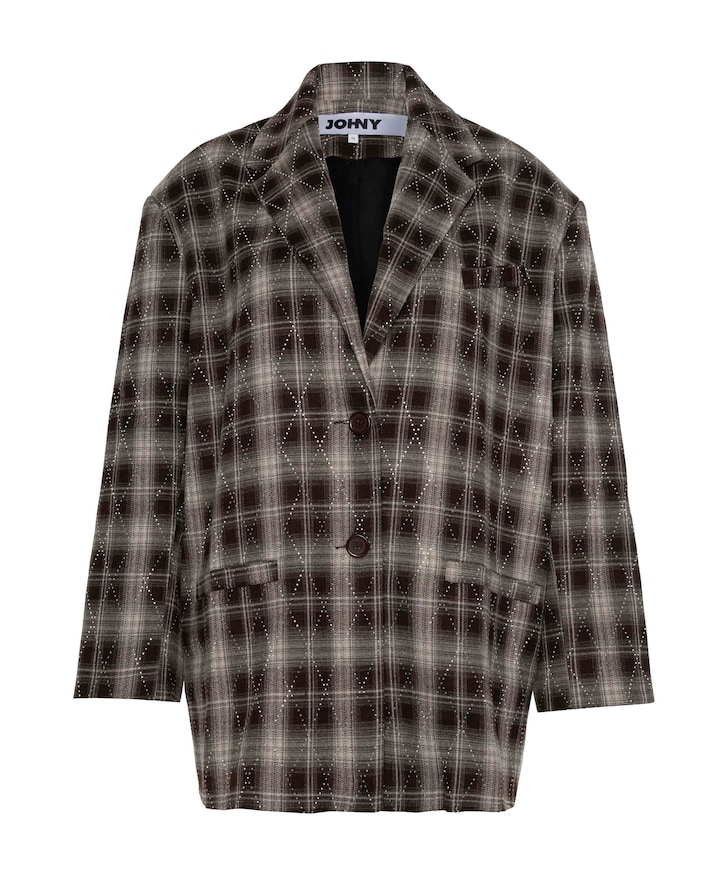 Dames blazer bruin