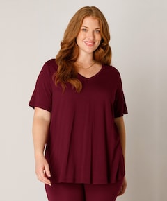 Dames T-shirt bordeaux