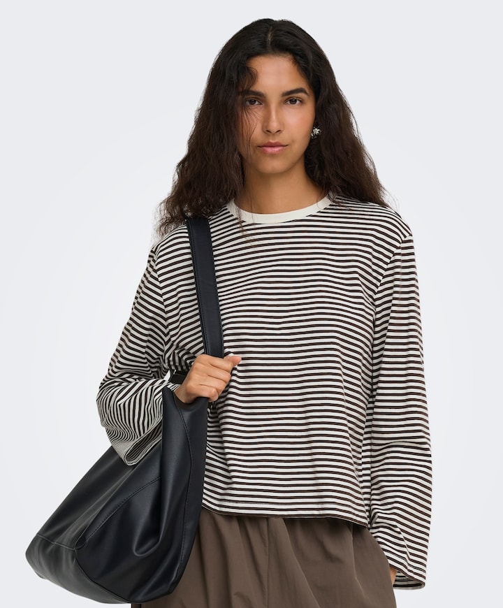Dames longsleeve ecru