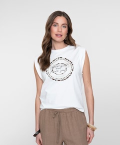 Dames T-shirt ecru