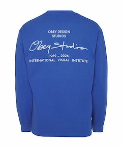 Heren longsleeve blauw