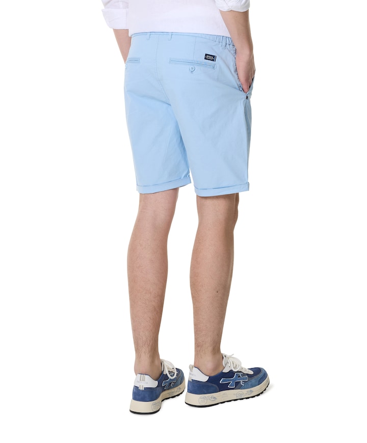 CHINO heren korte broek blauw