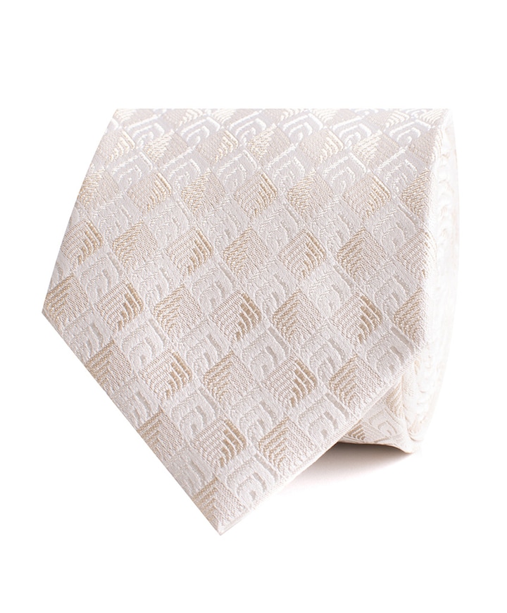 Heren stropdas beige
