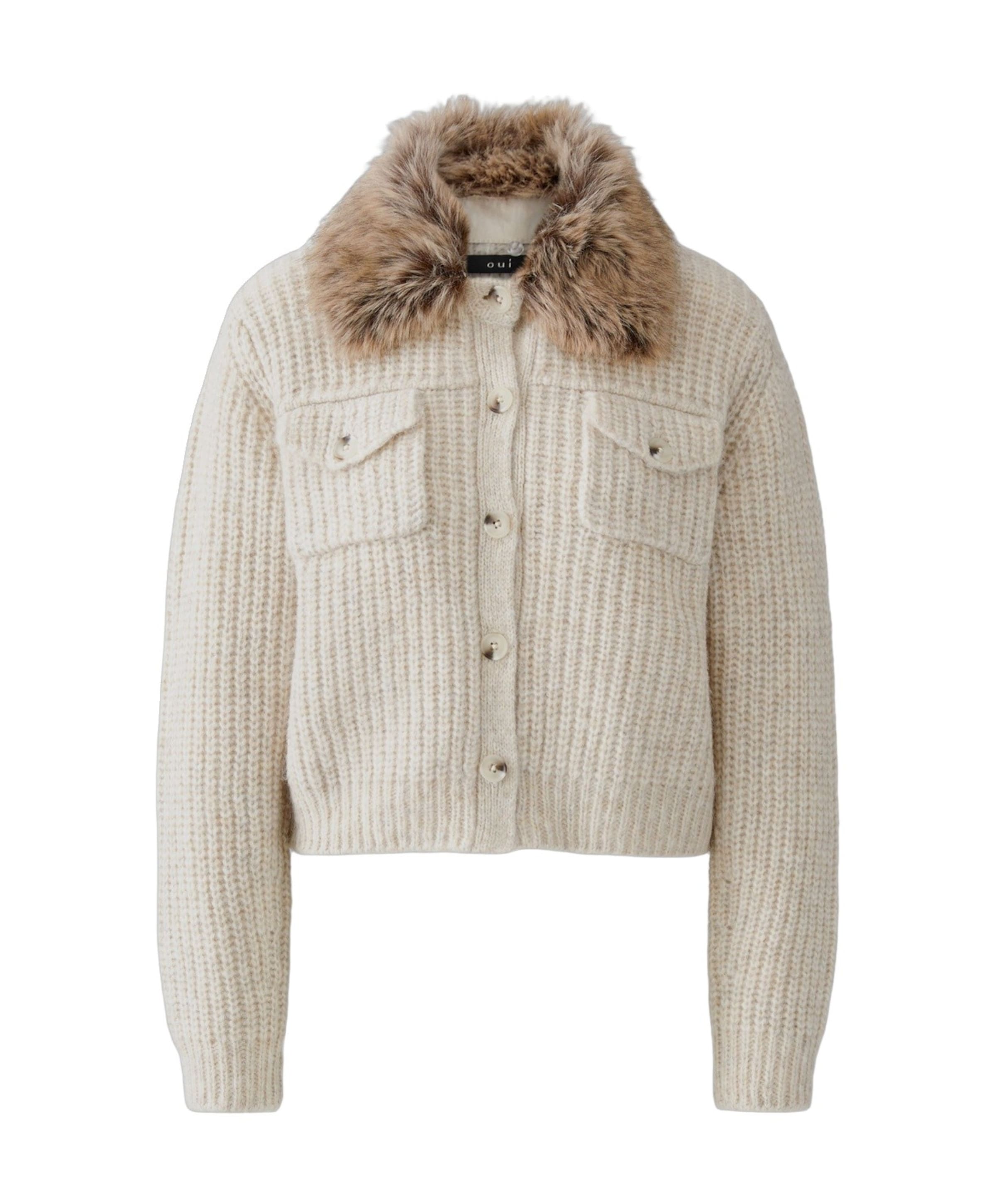 Dames vest beige