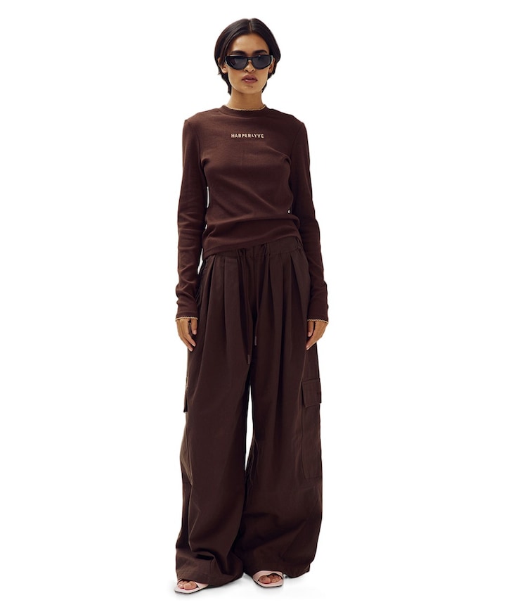 LENNE-PA dames broek bruin