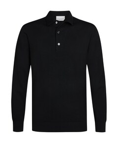 Heren polo zwart