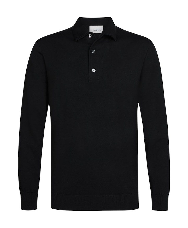 Heren polo zwart