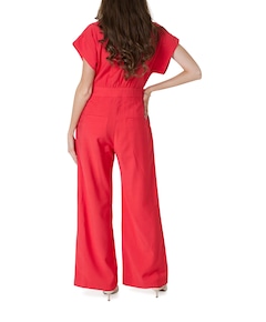 dames jumpsuit rood