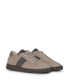 ZACK NUB LTHR heren sneakers beige