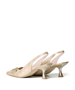 dames slingbacks goud