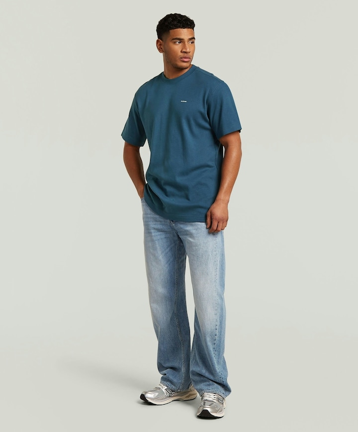 Heren T-shirt blauw