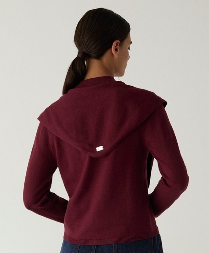 Dames vest bordeaux